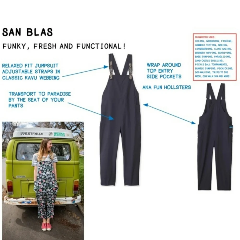Kavu M Quick Dry Jumpsuit in Palm Leaf Print - Picture 8 of 9